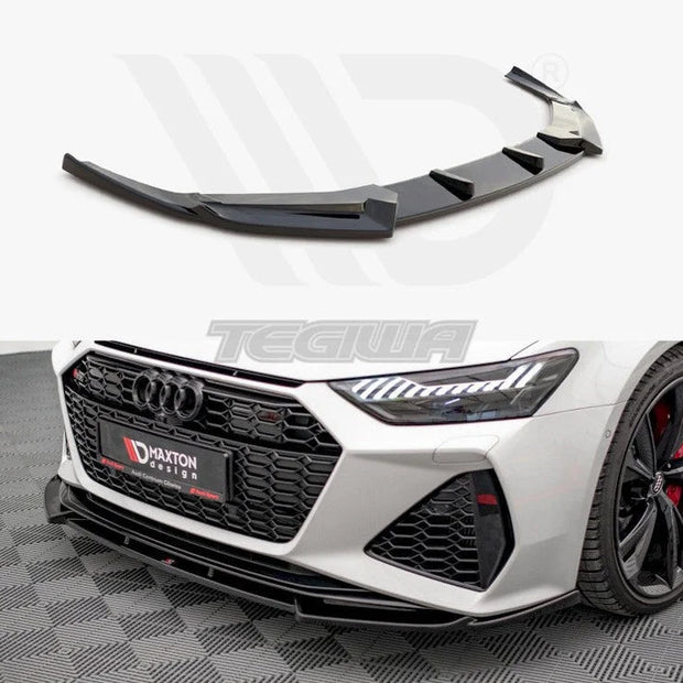 Maxton Design Front Splitter V1 Audi RS6 C8 RS7 C8 2019-