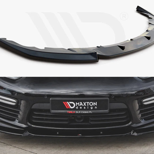 Maxton Design Front Splitter V1 Porsche Panamera Turbo 970 Facelift 13-16