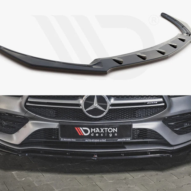 Maxton Design Front Splitter V2 Mercedes-amg CLA 35 AERO C118 2019-