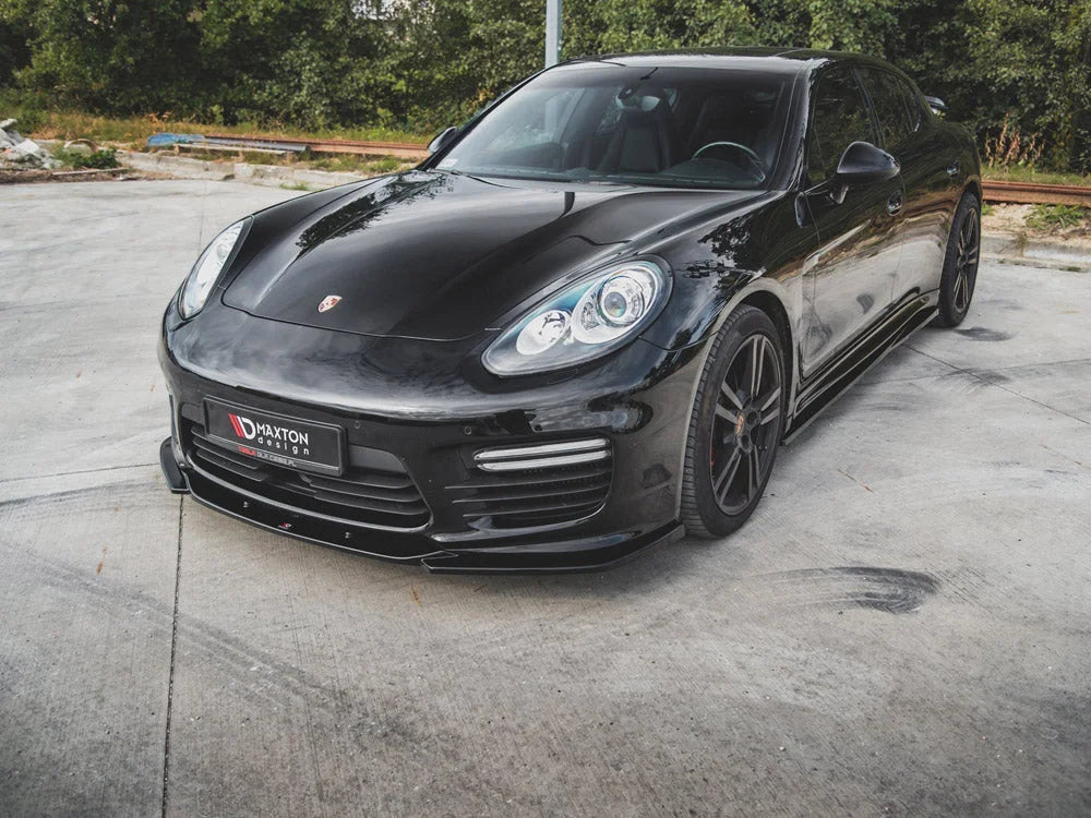 Maxton Design Front Splitter V2 Porsche Panamera Turbo 970 Facelift 13-16