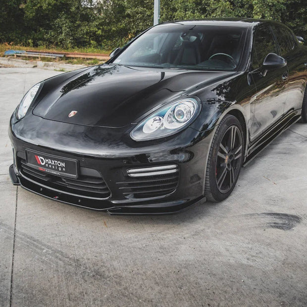 Maxton Design Front Splitter V2 Porsche Panamera Turbo 970 Facelift 13-16
