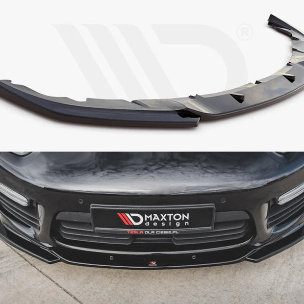 Maxton Design Front Splitter V2 Porsche Panamera Turbo 970 Facelift 13-16