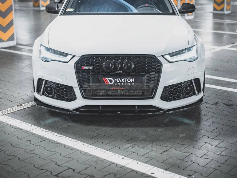 Maxton Design Front Splitter V3 Audi RS6 C7 01-17