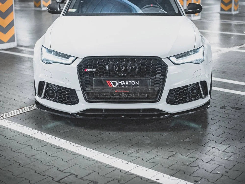 Maxton Design Front Splitter V3 Audi RS6 C7 01-17