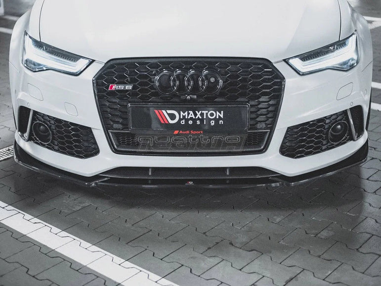 Maxton Design Front Splitter V4 Audi RS6 C7 13-17