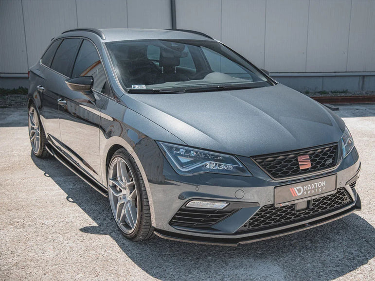 Maxton Design Front Splitter V4 Seat Leon Cupra FR MK3 Facelift 17-19