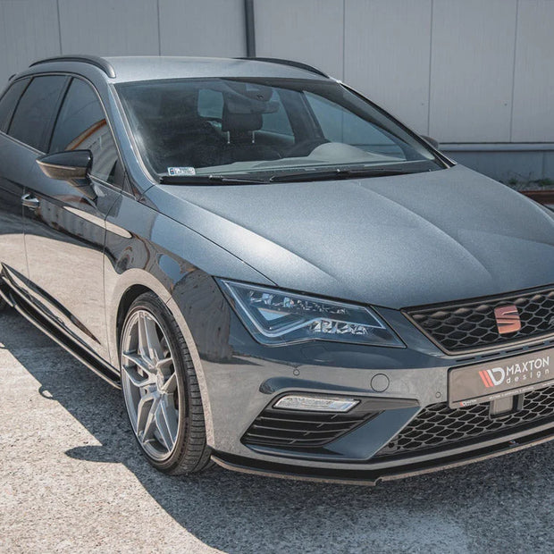 Maxton Design Front Splitter V4 Seat Leon Cupra FR MK3 Facelift 17-19