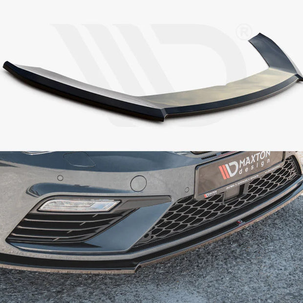 Maxton Design Front Splitter V4 Seat Leon Cupra FR MK3 Facelift 17-19