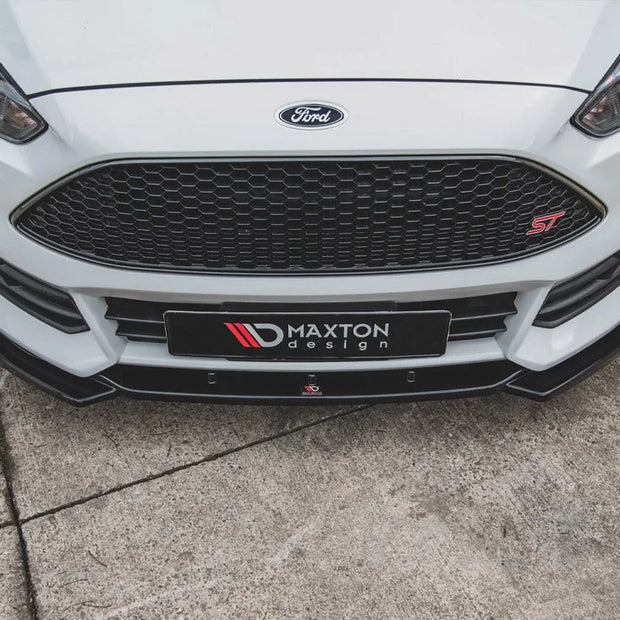 Maxton Design Front Splitter V5 Ford Focus ST MK3 Facelift 14-18