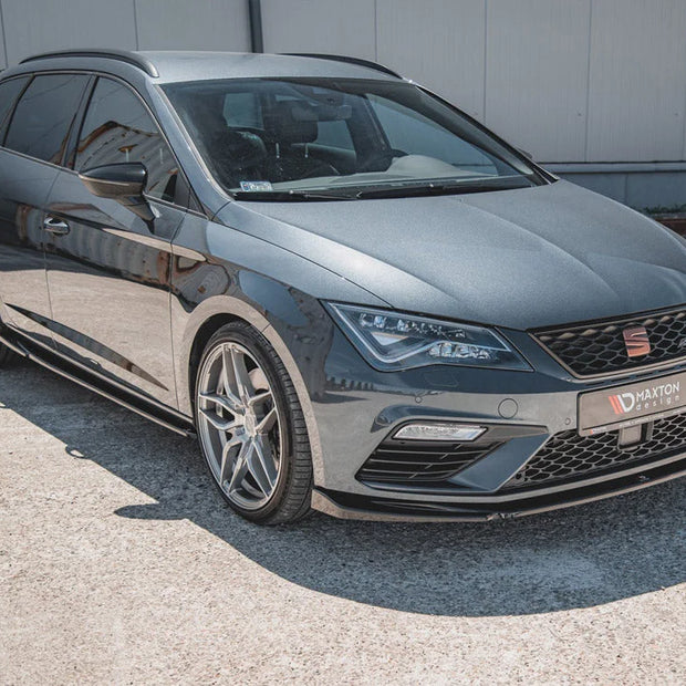Maxton Design Front Splitter V5 Seat Leon Cupra FR MK3 Facelift 17-19