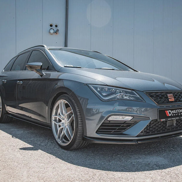 Maxton Design Front Splitter V6 Seat Leon Cupra FR MK3 Facelift 17-19