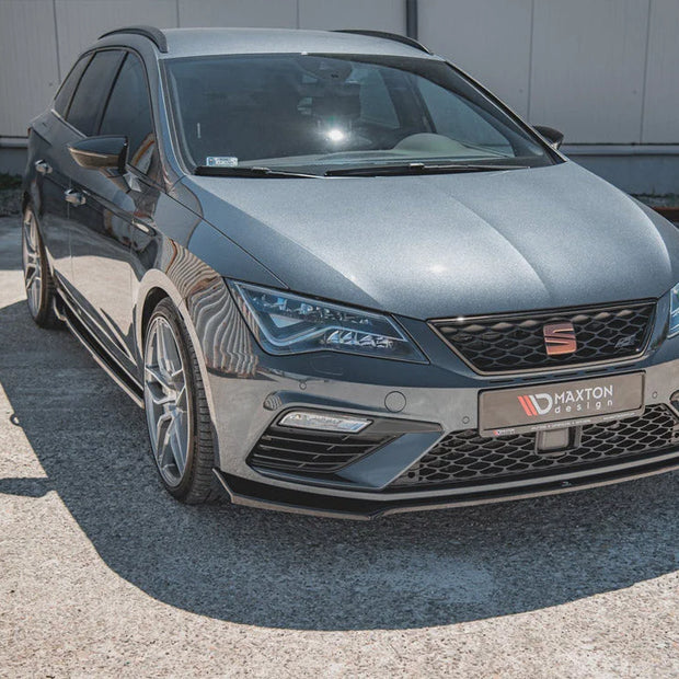 Maxton Design Front Splitter V7 Seat Leon Cupra FR MK3 Facelift 17-19