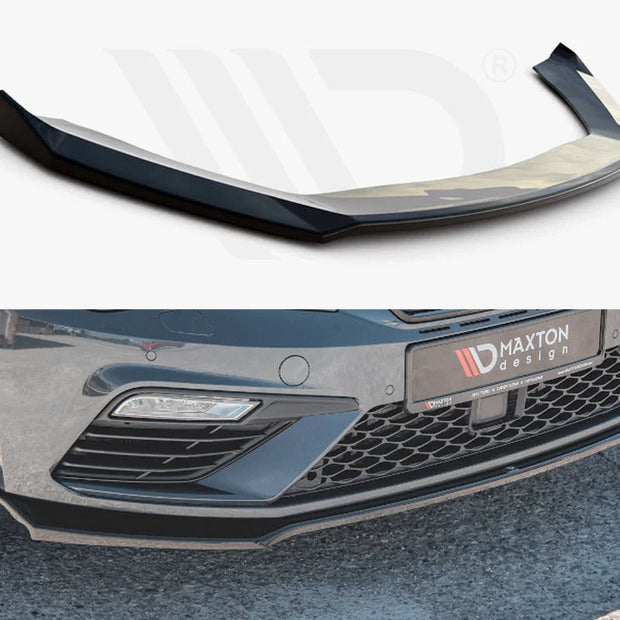Maxton Design Front Splitter V7 Seat Leon Cupra FR MK3 Facelift 17-19