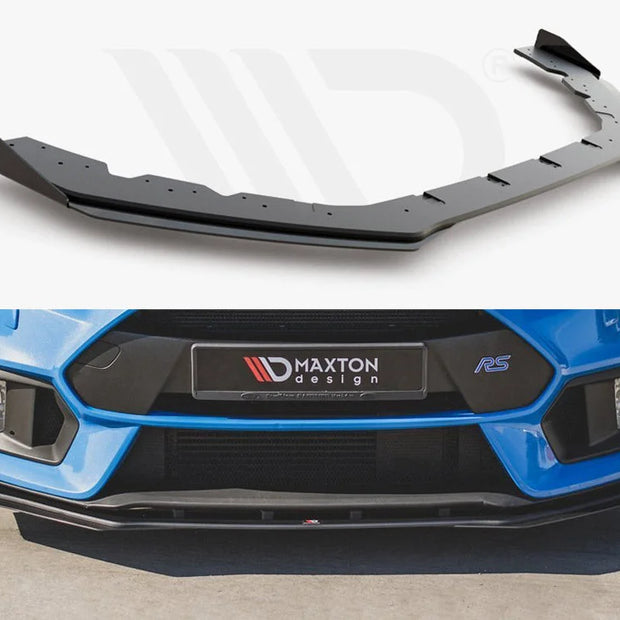 Maxton Design Racing Durability Front Splitter +flaps Ford Focus RS MK3 01-18