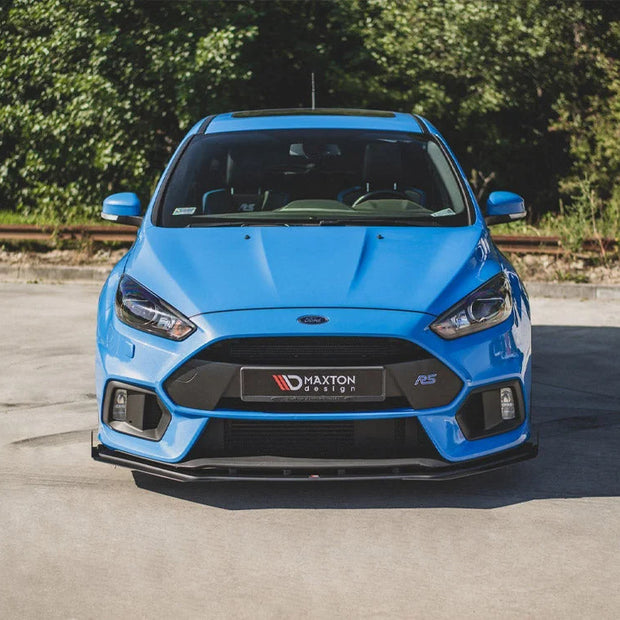 Maxton Design Racing Durability Front Splitter +flaps Ford Focus RS MK3 01-18