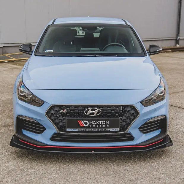Maxton Design Racing Durability Front Splitter + Flaps Hyundai I30 N Mk3 Hatchback Fastback