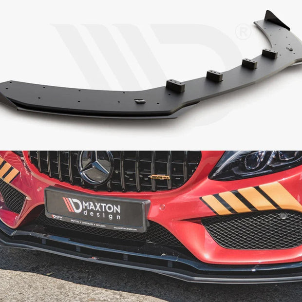 Maxton Design Racing Durability Front Splitter +flaps Mercedes-amg C43 Coupe C205 2016-