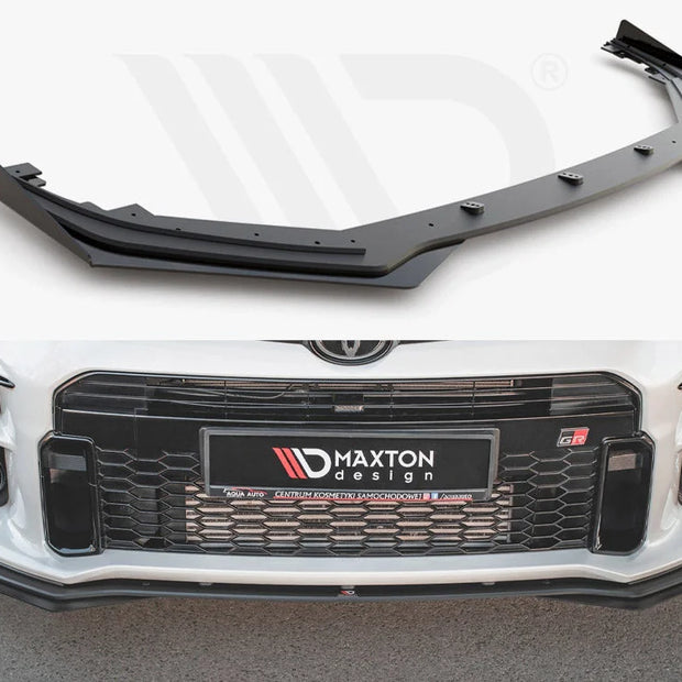 Maxton Design Racing Durability Front Splitter +flaps Toyota GR Yaris MK4 2020-