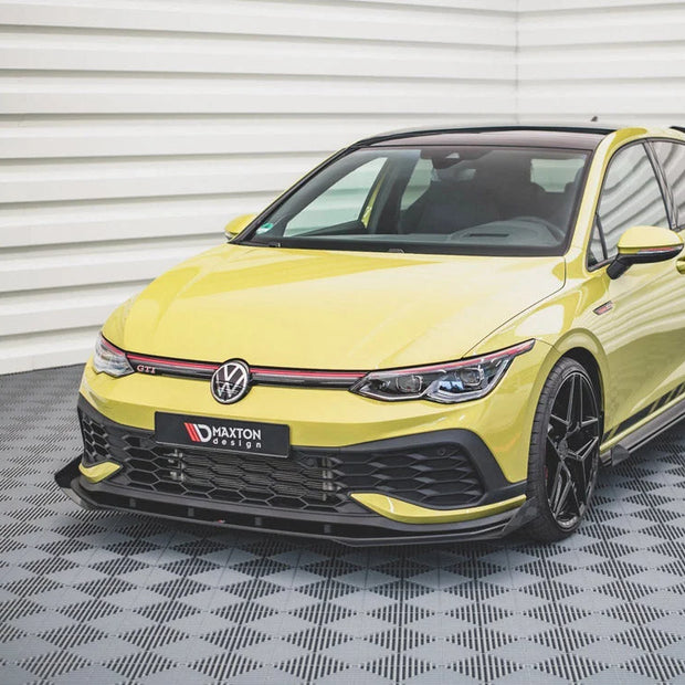 Maxton Design Racing Durability Front Splitter +flaps Volkswagen Golf 8 GTI Clubsport 20-