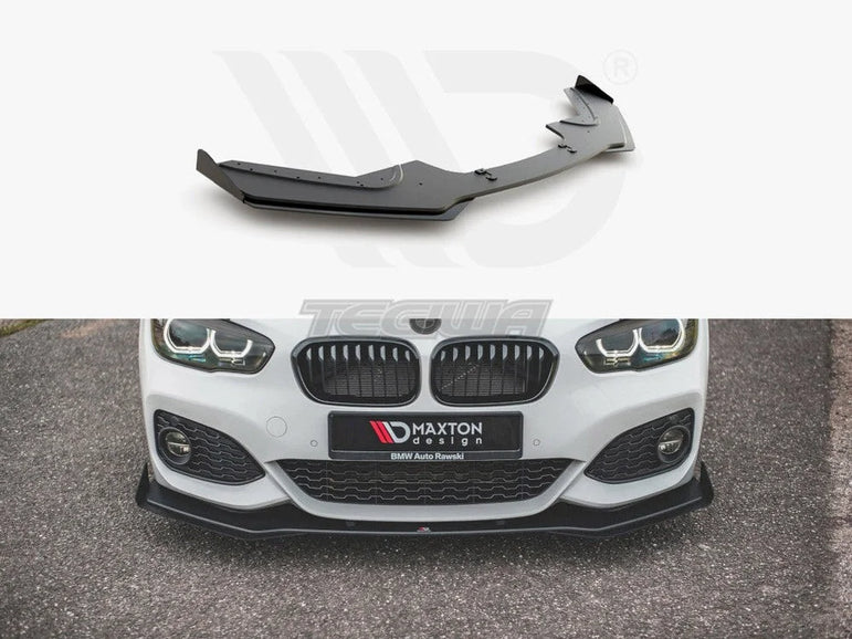 Maxton Design Racing Durability Front Splitter V3 +flaps BMW 1-Series F20 M-pack Facelift M140I 15-19