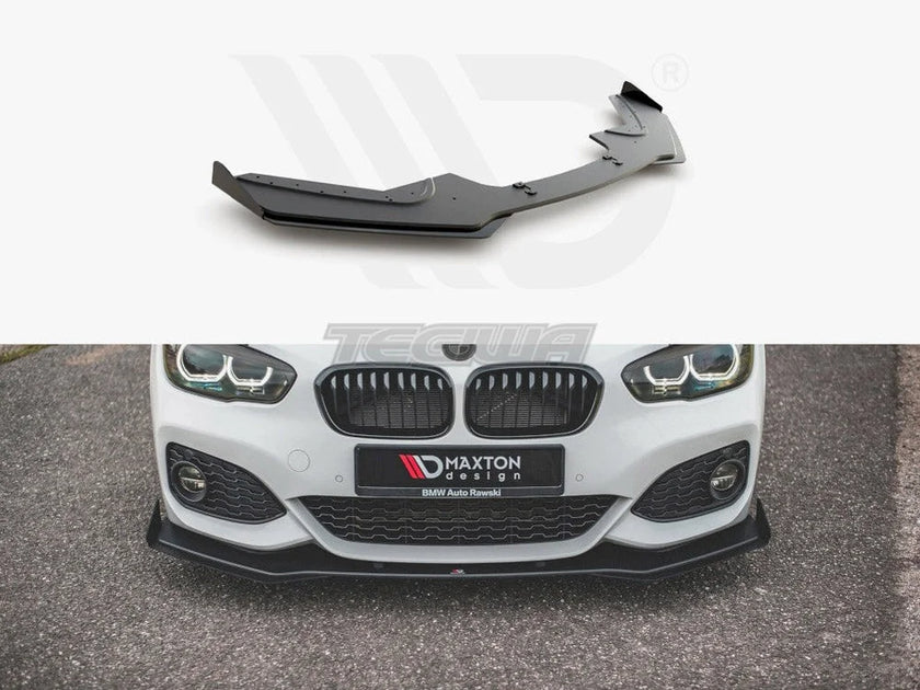 Maxton Design Racing Durability Front Splitter V3 +flaps BMW 1-Series F20 M-pack Facelift M140I 15-19