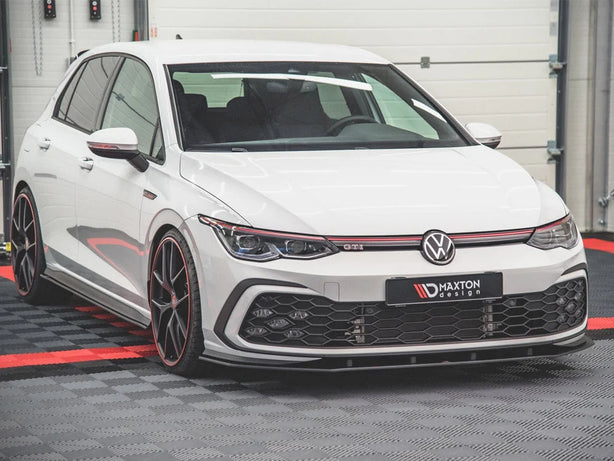 Maxton Design Racing Durability Front Splitter Volkswagen Golf 8 GTI R-line 20-
