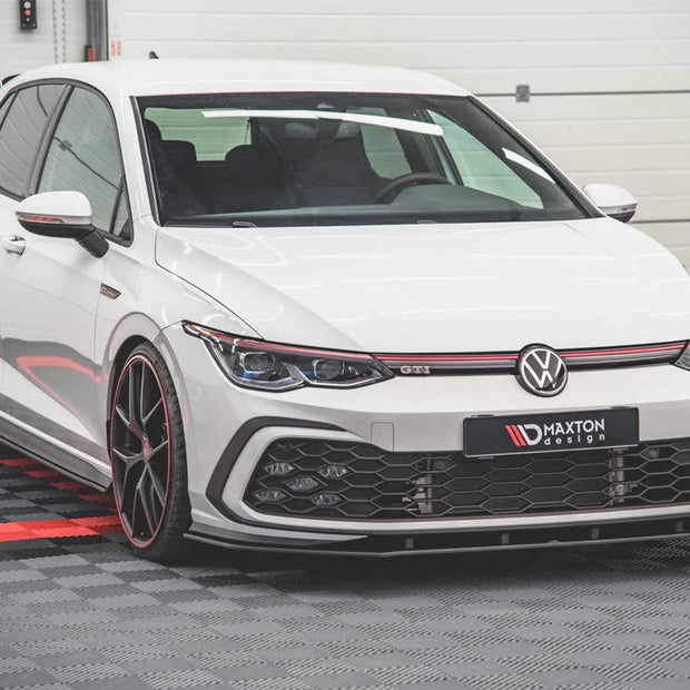 Maxton Design Racing Durability Front Splitter Volkswagen Golf 8 GTI R-line 20-