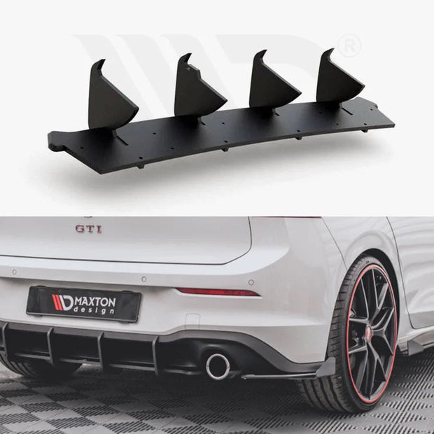 Maxton Design Racing Durability Rear Diffuser V1 Volkswagen Golf 8 GTI 20-