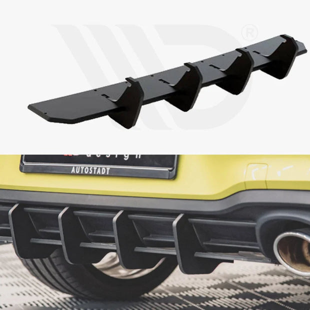 Maxton Design Racing Durability Rear Diffuser V1 Volkswagen Golf 8 GTI Clubsport 20-