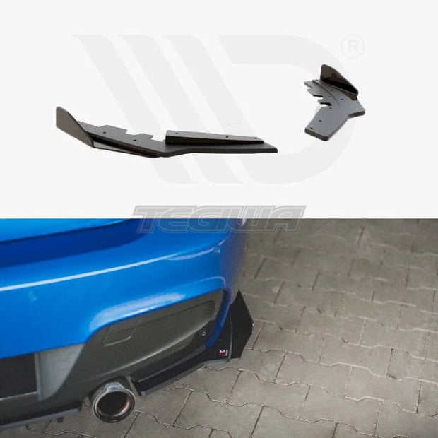 Maxton Design Racing Durability Rear Side Splitters +flaps BMW 1-Series M135i F20 11-15