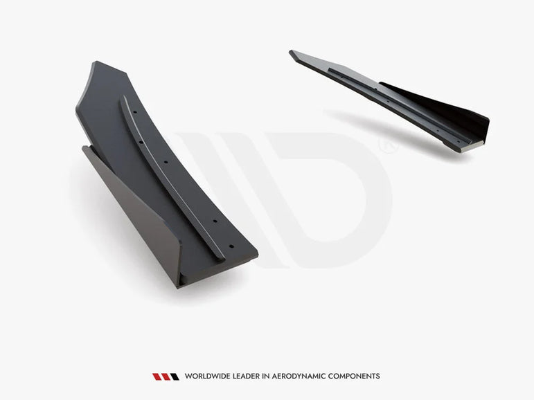 Maxton Design Racing Durability Rear Side Splitters +flaps Mercedes-amg C43 Coupe C205 2016-