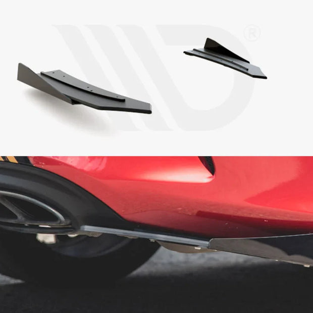 Maxton Design Racing Durability Rear Side Splitters +flaps Mercedes-amg C43 Coupe C205 2016-