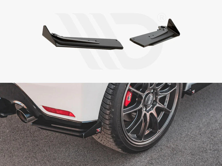 Maxton Design Racing Durability Rear Side Splitters +flaps Toyota GR Yaris MK4 2020-