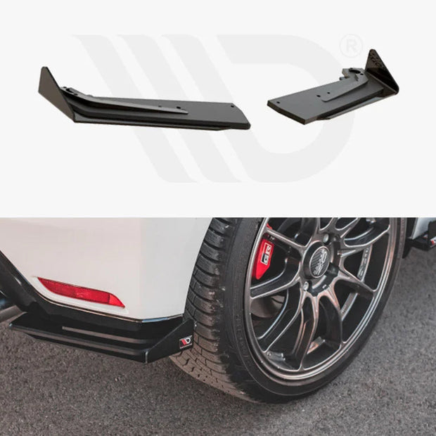 Maxton Design Racing Durability Rear Side Splitters +flaps Toyota GR Yaris MK4 2020-