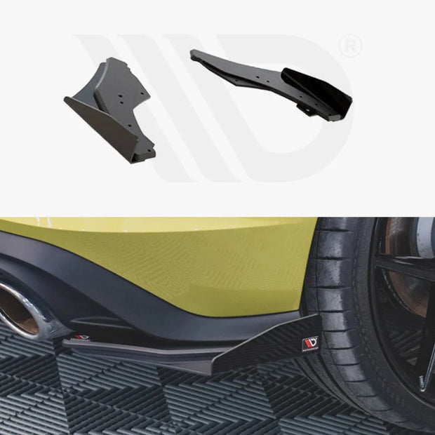 Maxton Design Racing Durability Rear Side Splitters +flaps Volkswagen Golf 8 GTI Clubsport 20-
