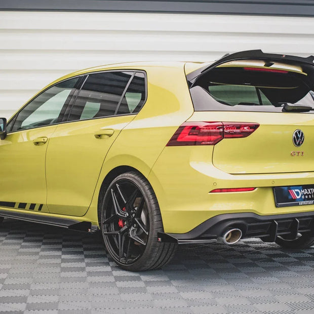 Maxton Design Racing Durability Rear Side Splitters +flaps Volkswagen Golf 8 GTI Clubsport 20-