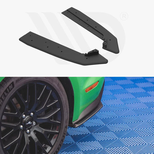 Maxton Design Racing Durability Rear Side Splitters Street PRO V.1 Ford Mustang GT MK6 Facelift 2017-