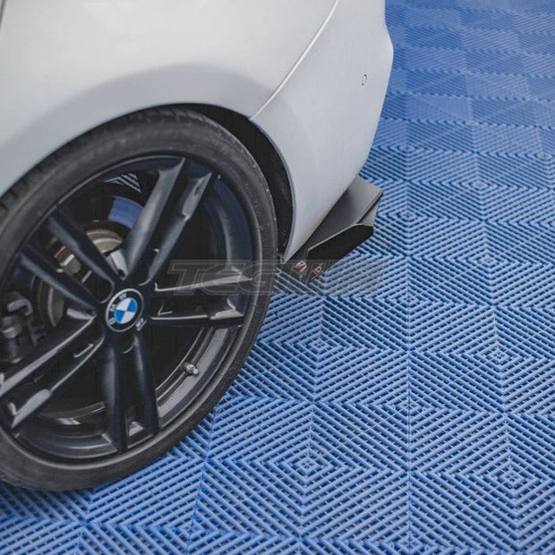 Maxton Design Racing Durability Rear Side Splitters V2 +flaps BMW 1-Series F20 M140I 15-19