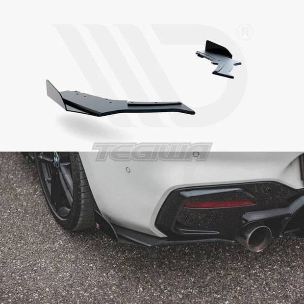Maxton Design Racing Durability Rear Side Splitters V3 +flaps BMW 1-Series F20 M140I 15-19