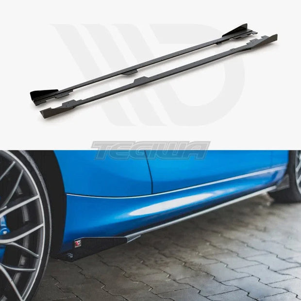 Maxton Design Racing Durability Side Skirts Diffusers +flaps BMW 1-Series F21 M135I M140I M-pack 15-19