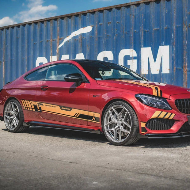 Maxton Design Racing Durability Side Skirts Diffusers +flaps Mercedes-amg C43 Coupe C205 2016-