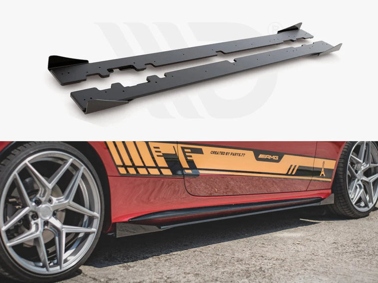 Maxton Design Racing Durability Side Skirts Diffusers +flaps Mercedes-amg C43 Coupe C205 2016-