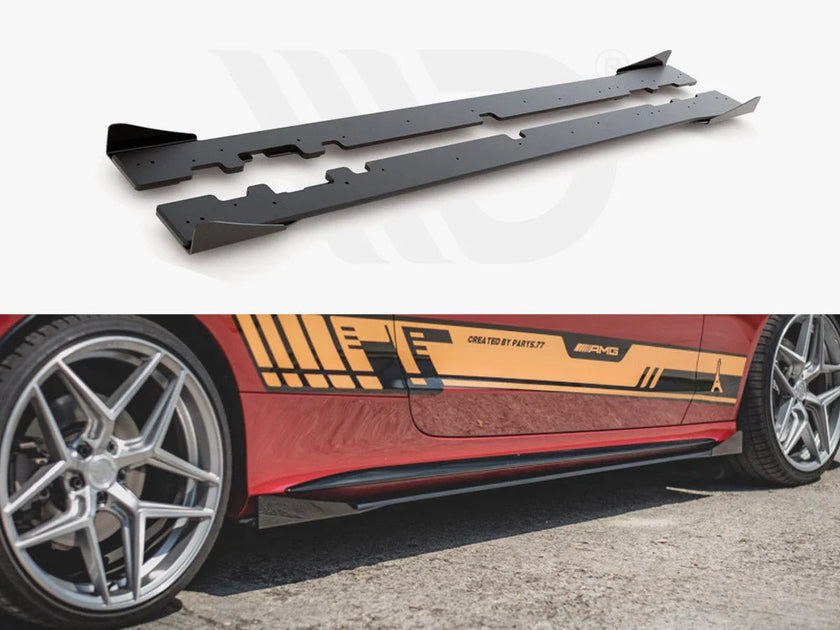 Maxton Design Racing Durability Side Skirts Diffusers +flaps Mercedes-amg C43 Coupe C205 2016-