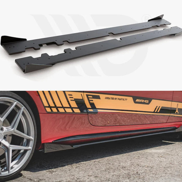 Maxton Design Racing Durability Side Skirts Diffusers +flaps Mercedes-amg C43 Coupe C205 2016-