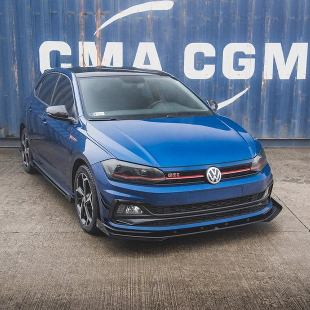 Maxton Design Maxton Racing Front Splitter +flaps Volkswagen Polo GTI MK6 2017-
