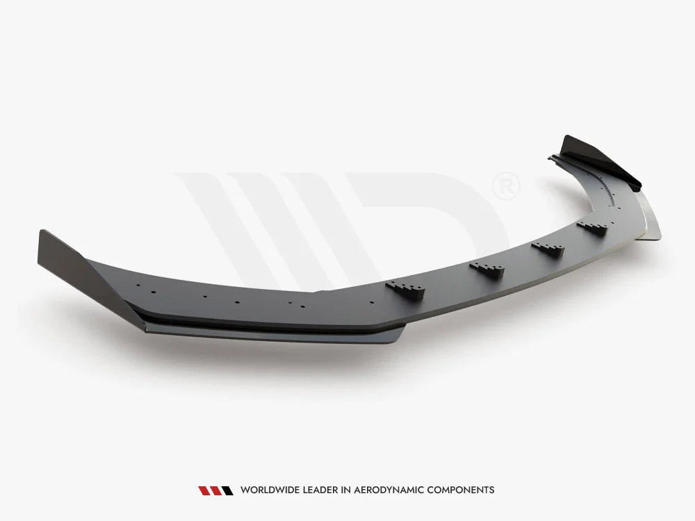 Maxton Design Maxton Racing Front Splitter +flaps Volkswagen Polo GTI MK6 2017-