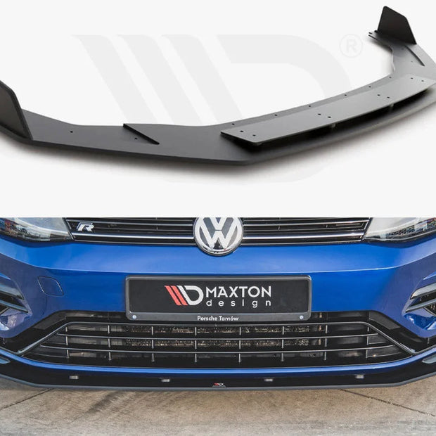 Maxton Design Maxton Racing Front Splitter V2 Volkswagen Golf 7 R Facelift 17-20