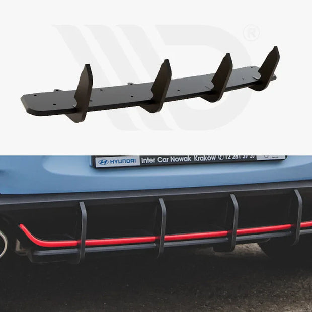 Maxton Design Maxton Racing Rear Diffuser V1 Hyundai I30 N MK3 Hatchback 01-20