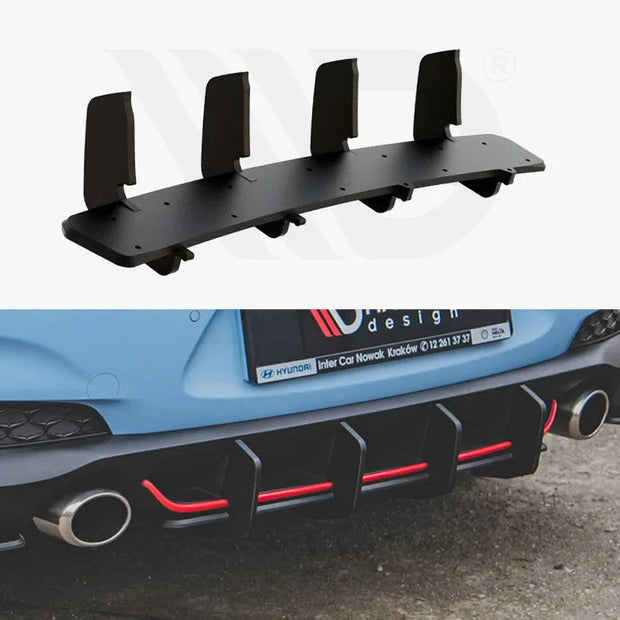 Maxton Design Maxton Racing Rear Diffuser V2 Hyundai I30 N MK3 Hatchback 01-20
