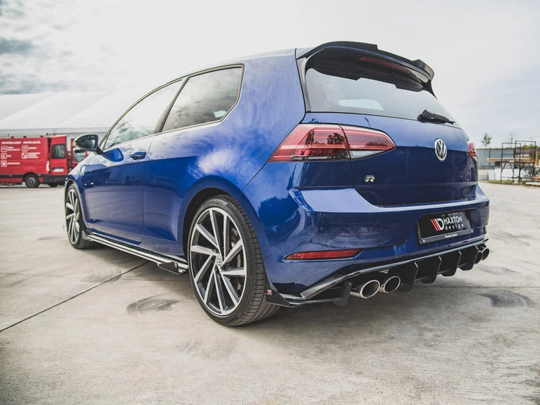 Maxton Design Maxton Racing Rear Side Splitters + Flaps Volkswagen Golf 7 R Facelift 17-20